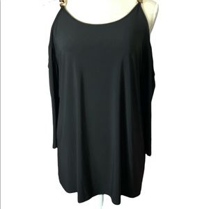 Chain Shoulder Straps Blouse